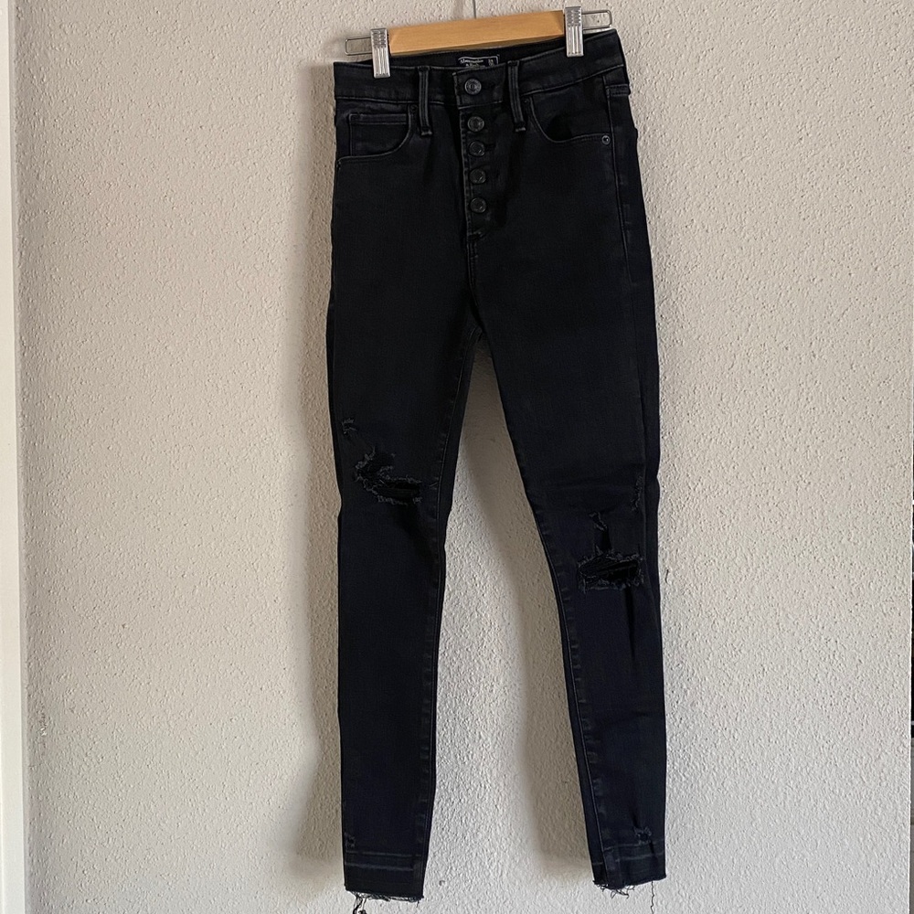 Abercrombie & Fitch High Rise Black Jeans